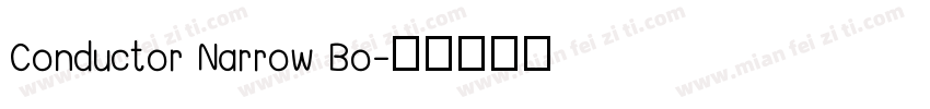 Conductor Narrow Bo字体转换